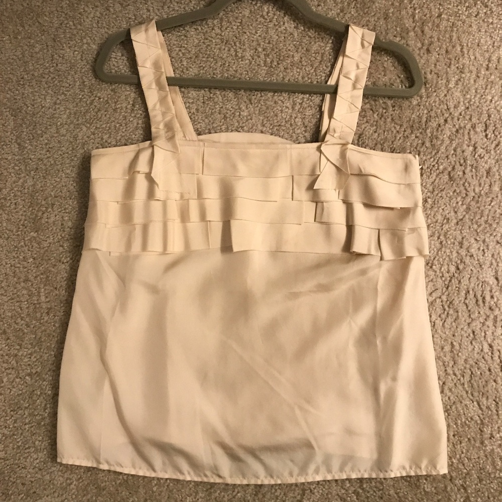Vintage J.Crew cream silk tank top